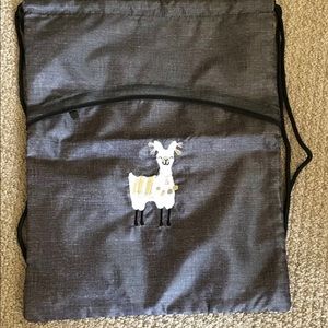 NEW Thirty-One Cinch Sac | Charcoal | Llama